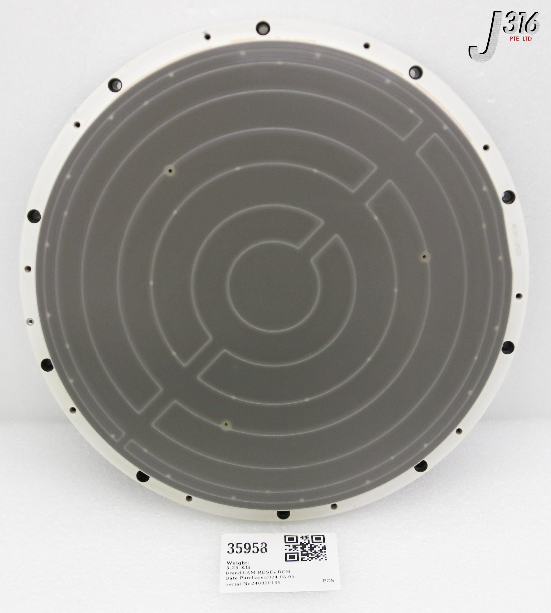 35958 LAM RESEARCH ELECTROSTATIC CHUCK, 715-102001-048 (PARTS) 719